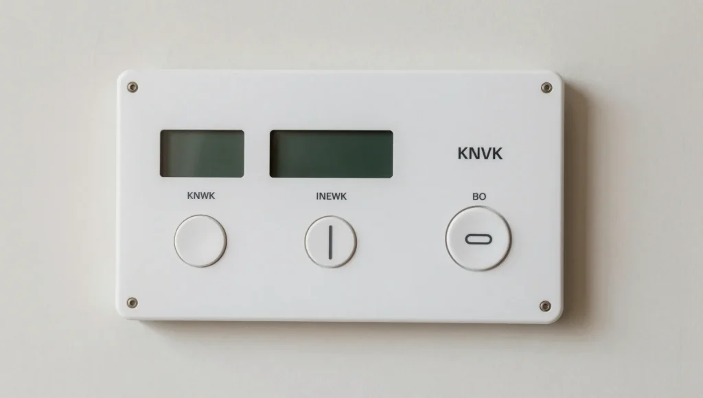 KNX-Bedienpanel für die Gebäudesteuerung.